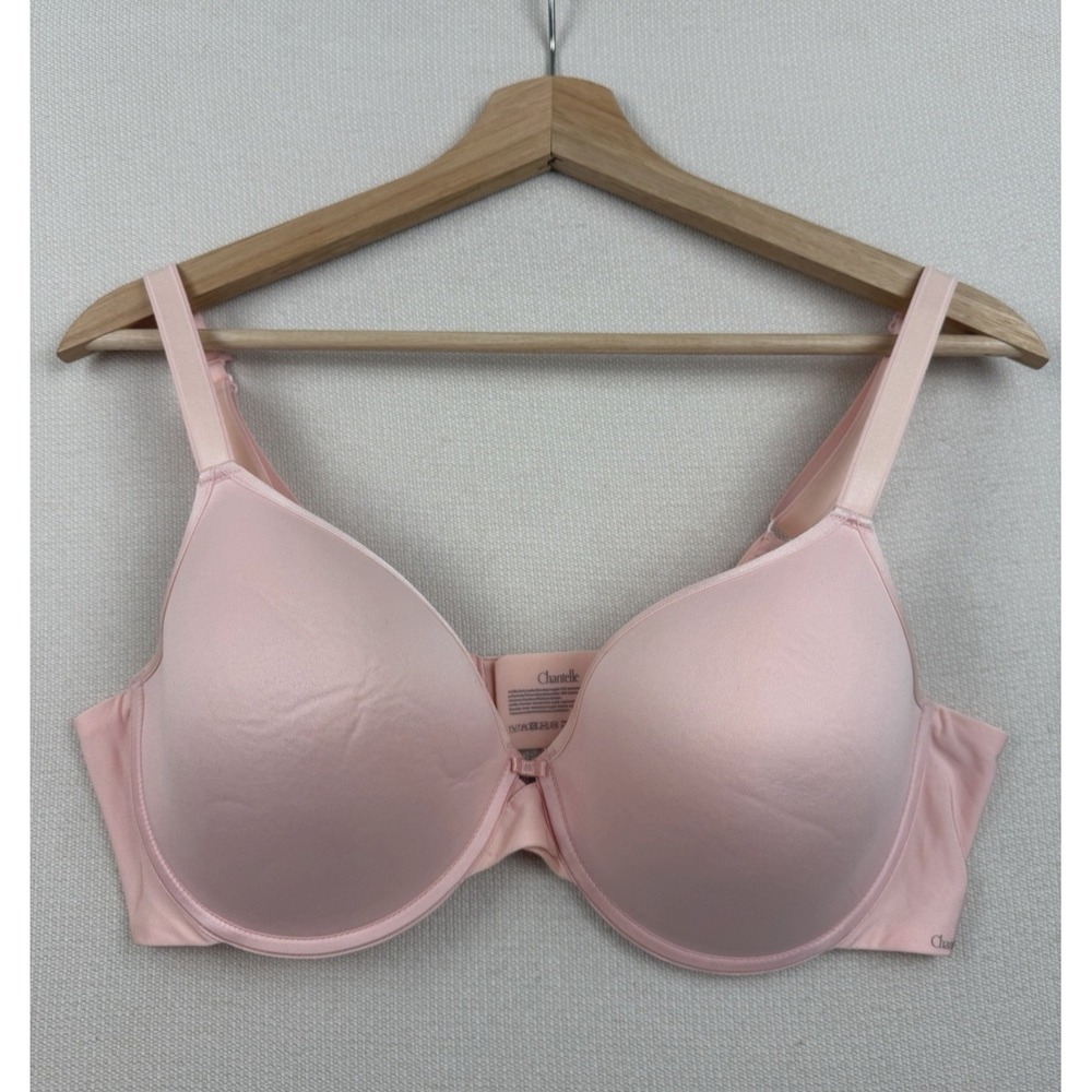 Chantelle Modern Invisible Smooth Custom Fit Plunge Bra 2196 Size 38D Pink Wired